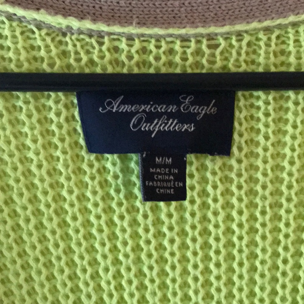 Neon/Tan Cardigan - Picture 2 of 3